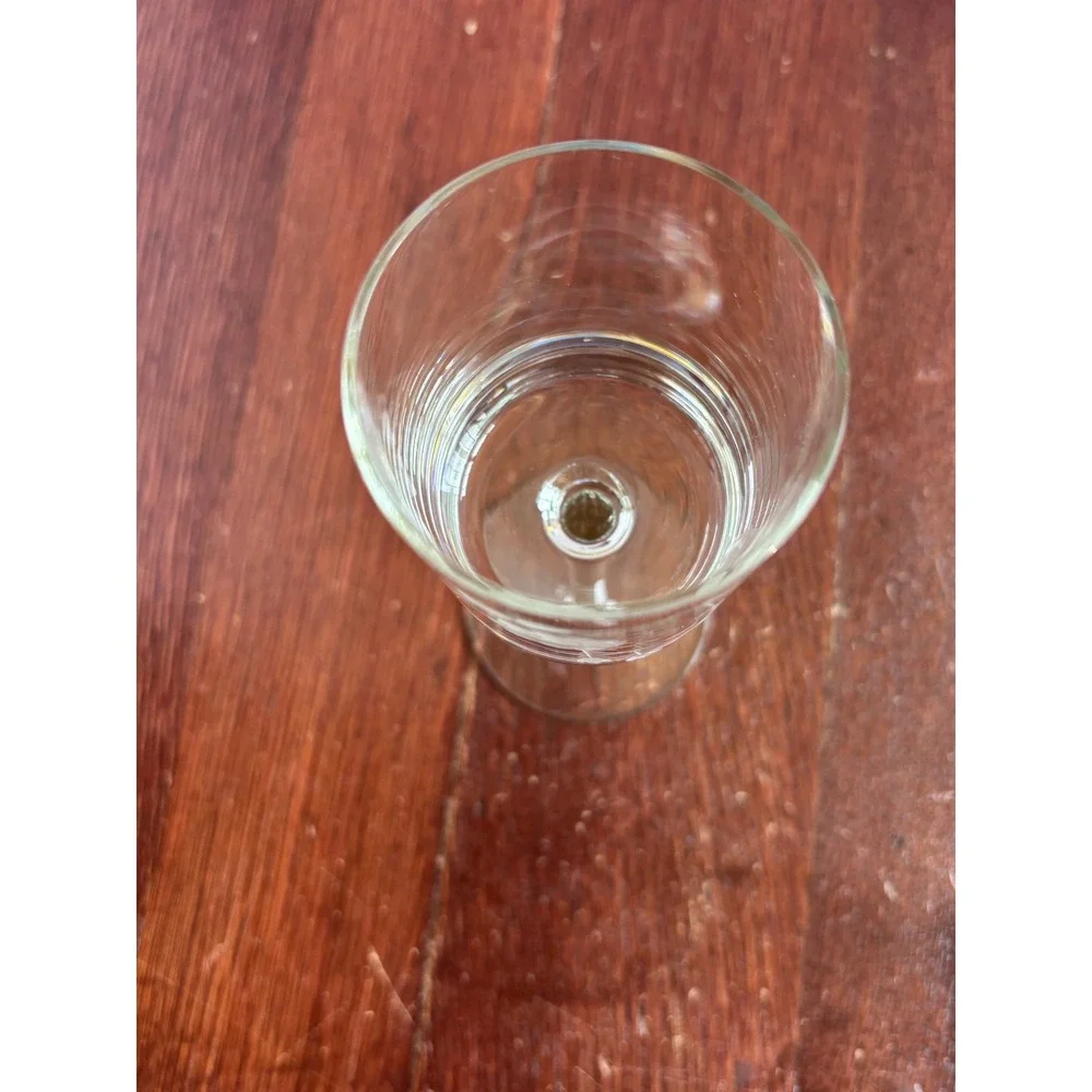 Vintage Etched Floral‎ Glass Cordial Stemware Long Stem Liqueur Aperitif Glass